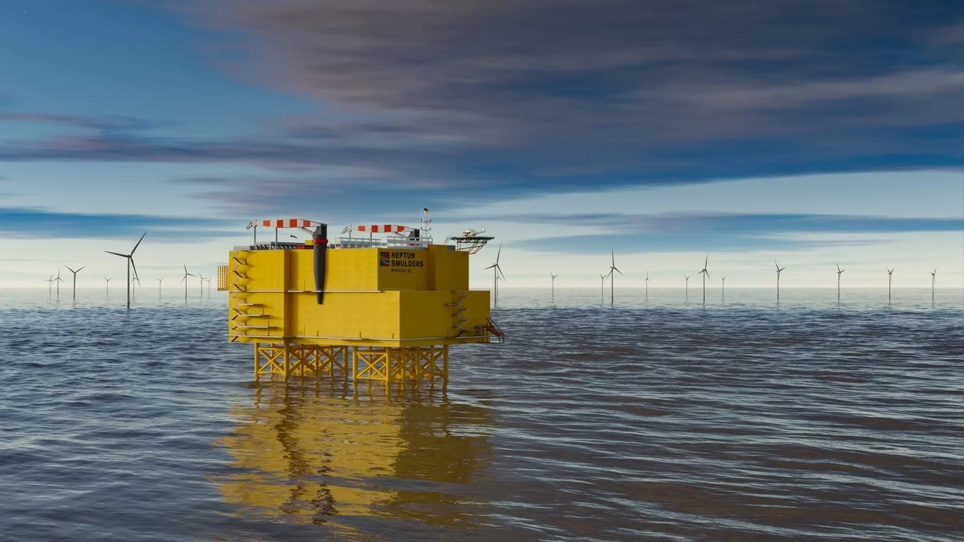 Offshore-Konverter&shy;plattformen aus Rostock